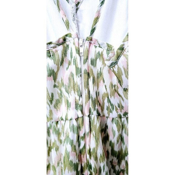 FRANCESCA Mi Ami Green Spaghetti Adjustable Straps Lined Women Romper Shorts... - Picture 5 of 6